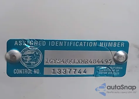 2021 Cadillac Escalade Esv 4Wd Premium Luxury z USA, uszkodzony, nr VIN 1GYS4KKLXMR484495